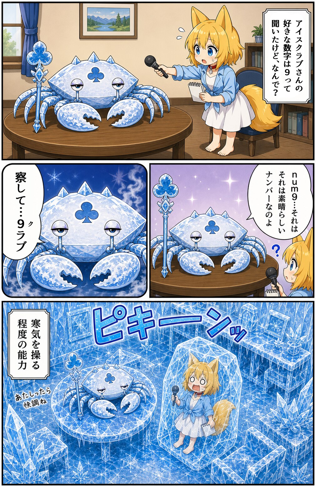 アイスクラブさんの持ちネタの破壊力にやられるキツネ