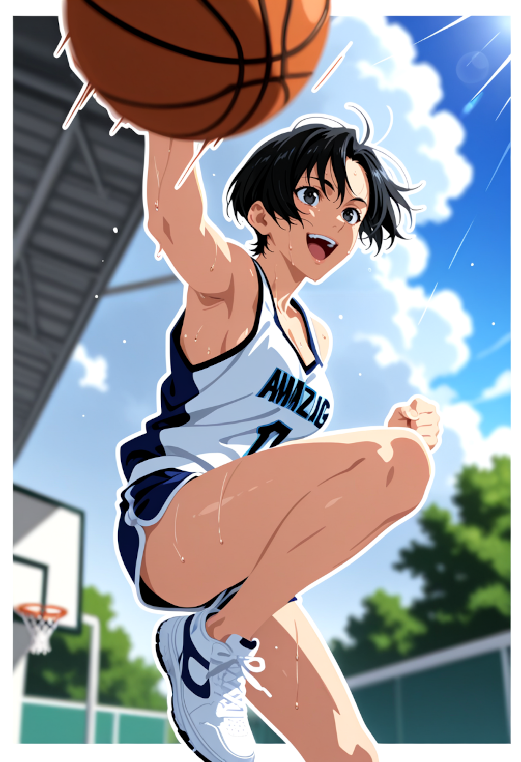 バスケを楽しむ