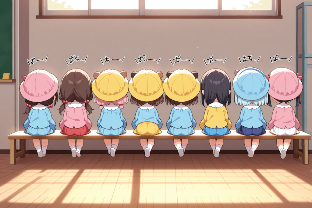 ようちえんじのおちり