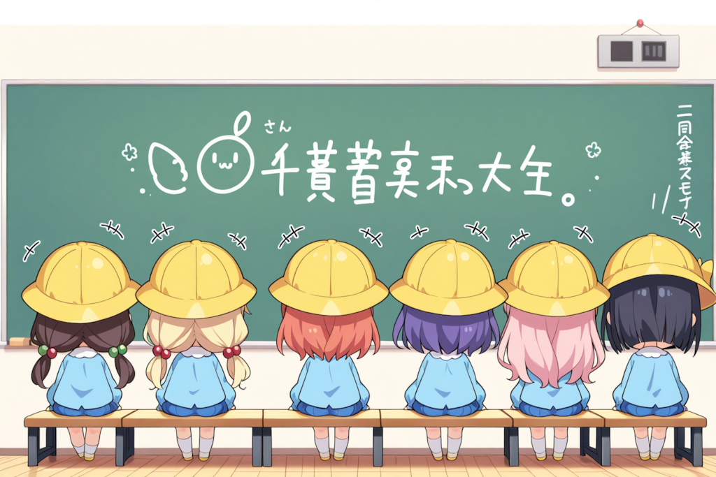 ようちえんじのおちり