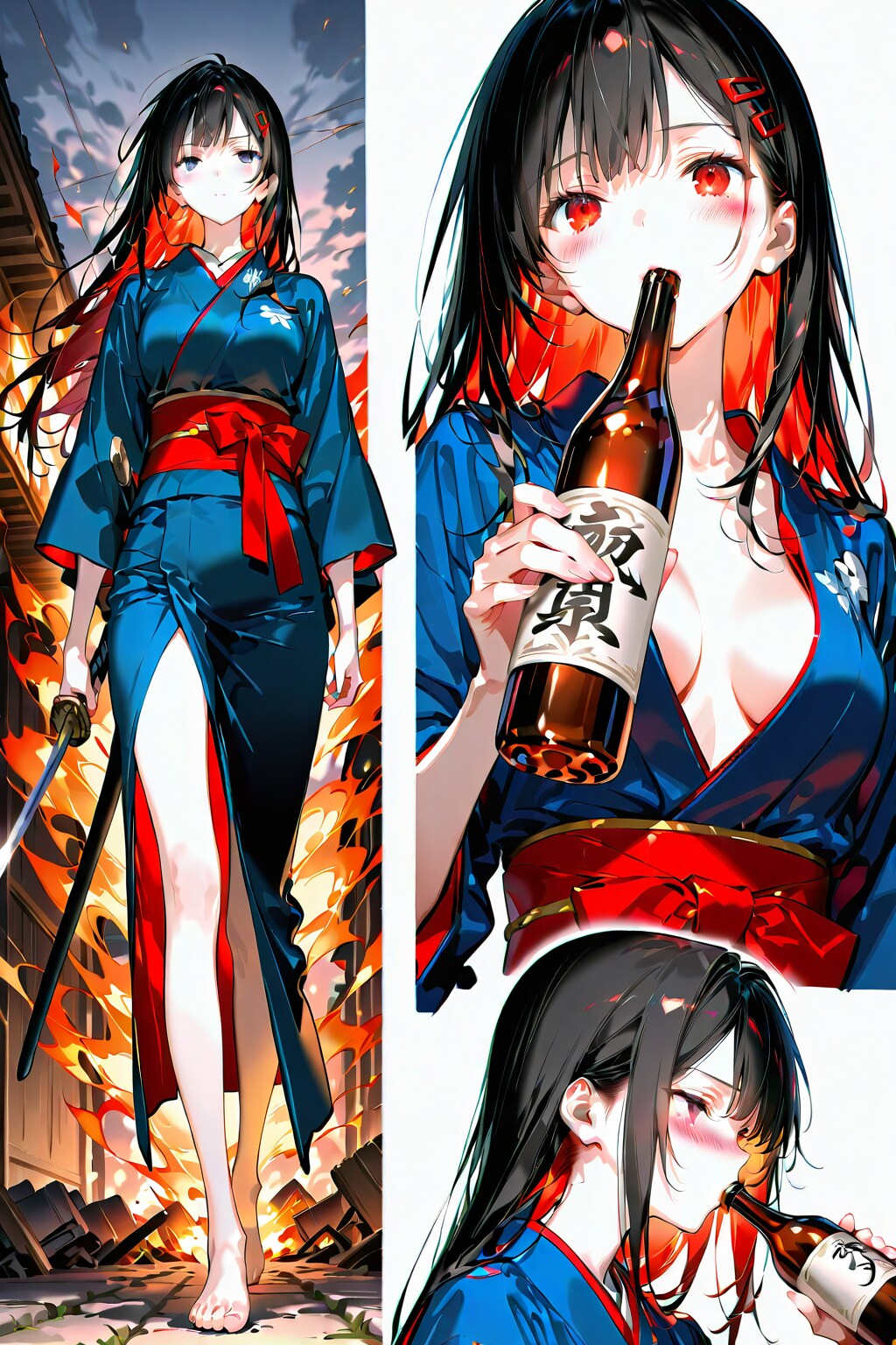 ただ酒が飲みてぇだけなのによぉ… | の人気AIイラスト・グラビア