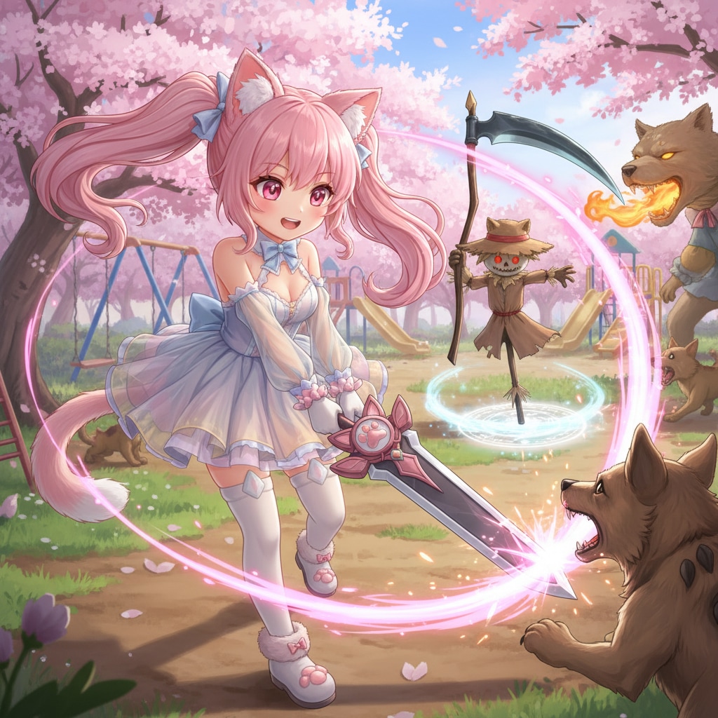 ももツイにゃん。戦う