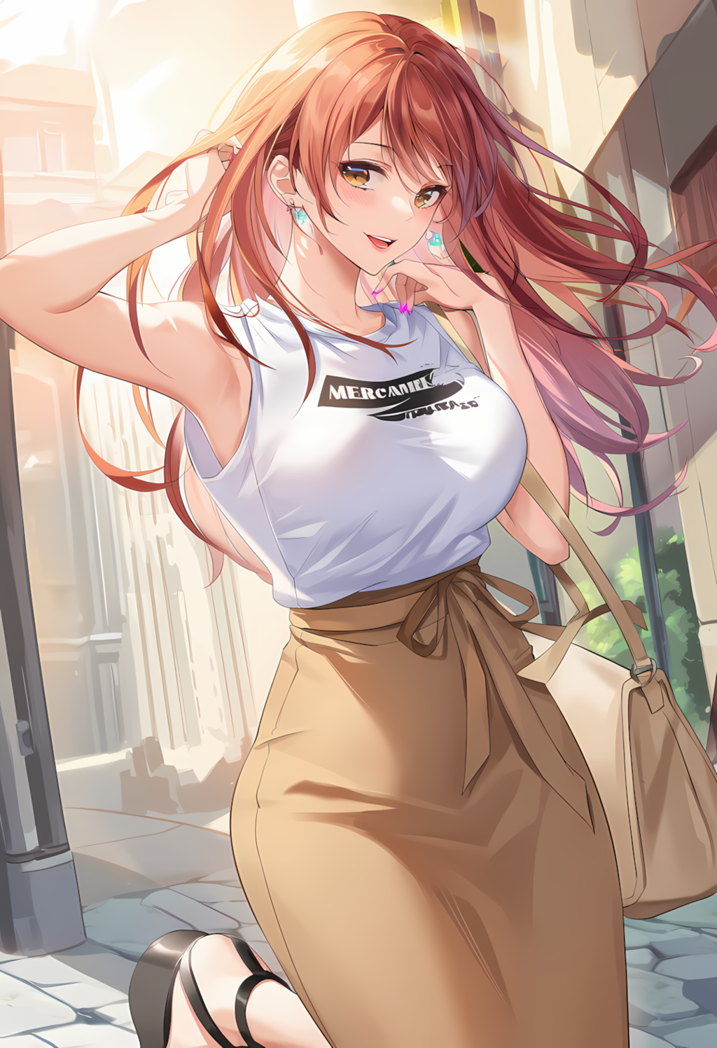 ノノカちゃんの通勤グラビア：CanCam風3連発