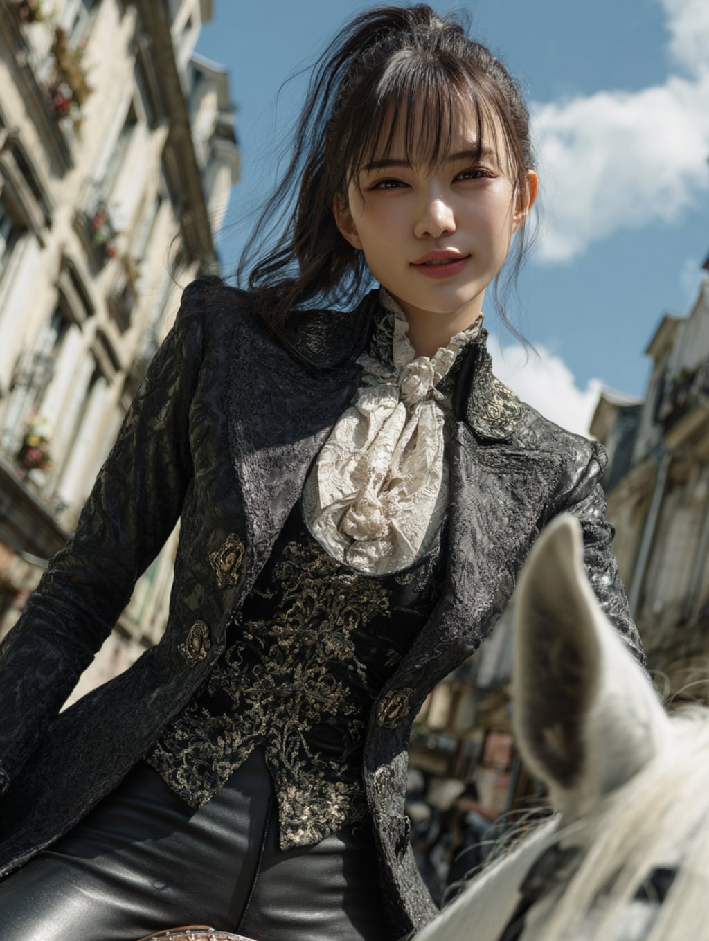 欧州貴族に扮した執事ちゃん