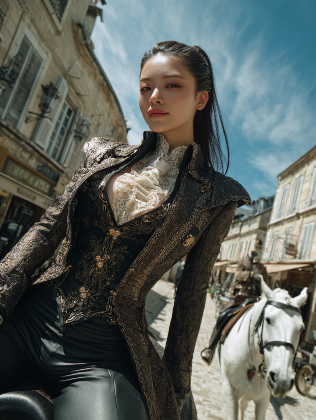 欧州貴族に扮した執事ちゃん