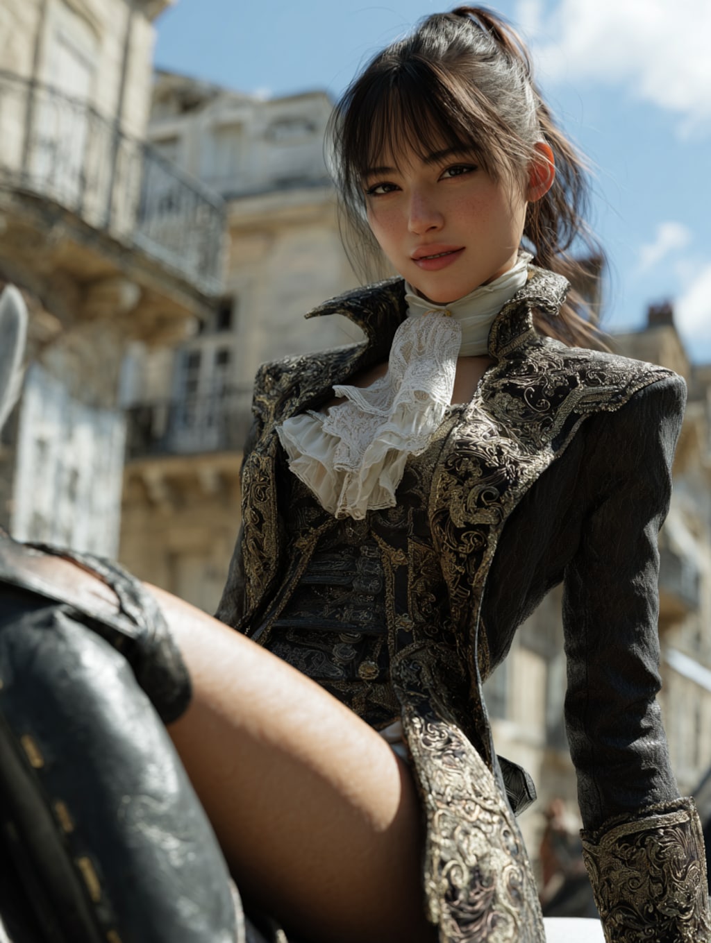 欧州貴族に扮した執事ちゃん