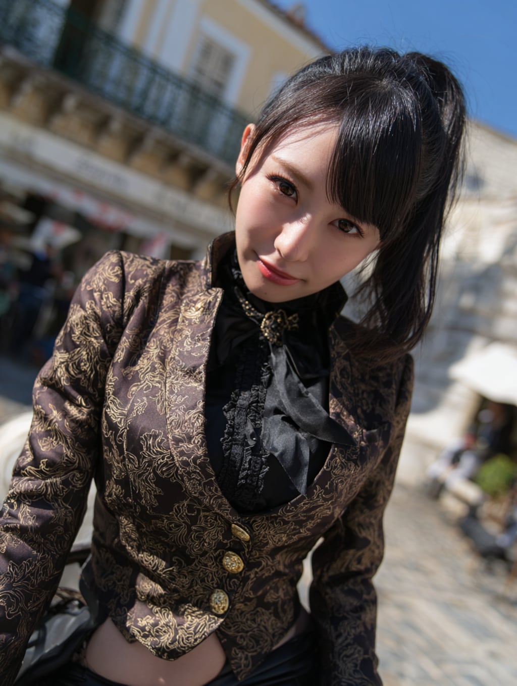 欧州貴族に扮した執事ちゃん