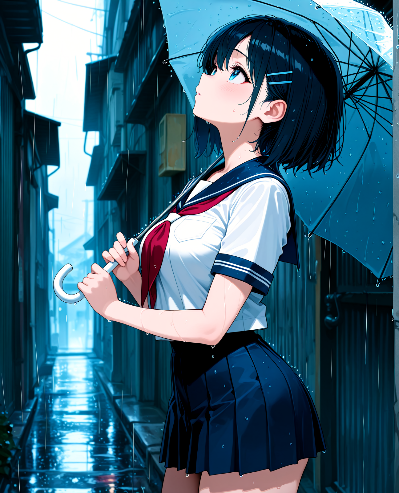 雨の日 | の人気AIイラスト・グラビア