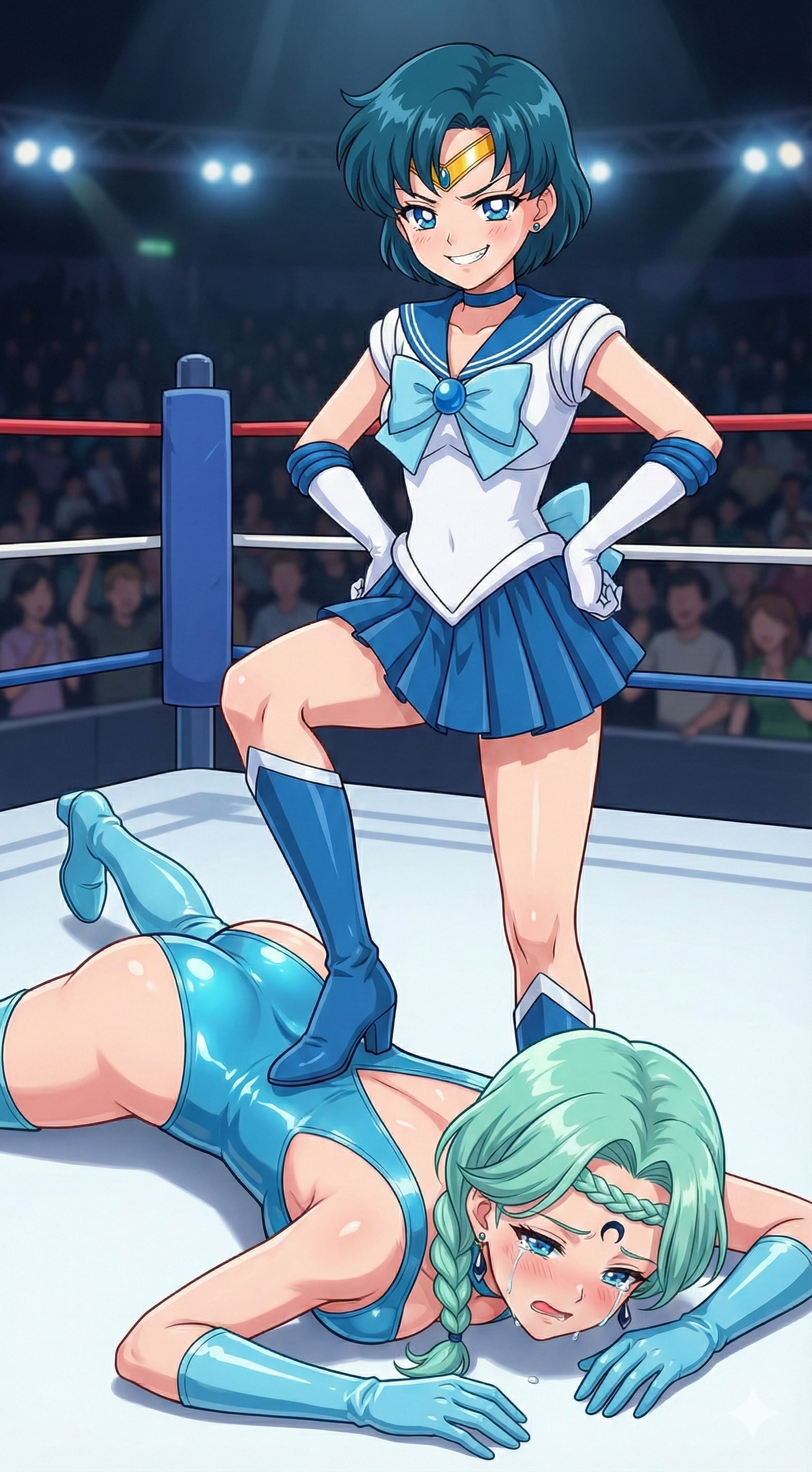 プロレスしたベルチェとマーキュリー | の人気AIイラスト・グラビア