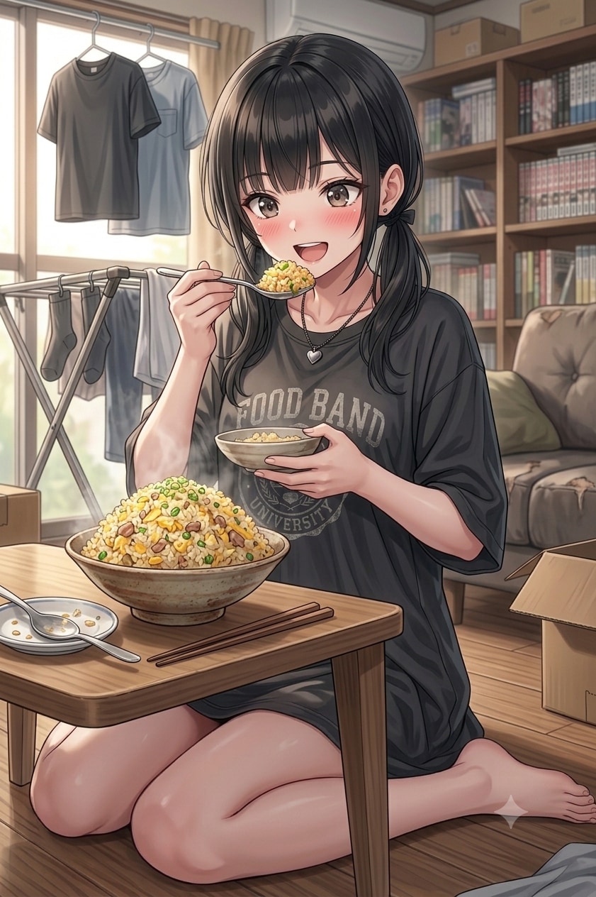 【マイ】先輩の手作り炒飯が美味すぎる