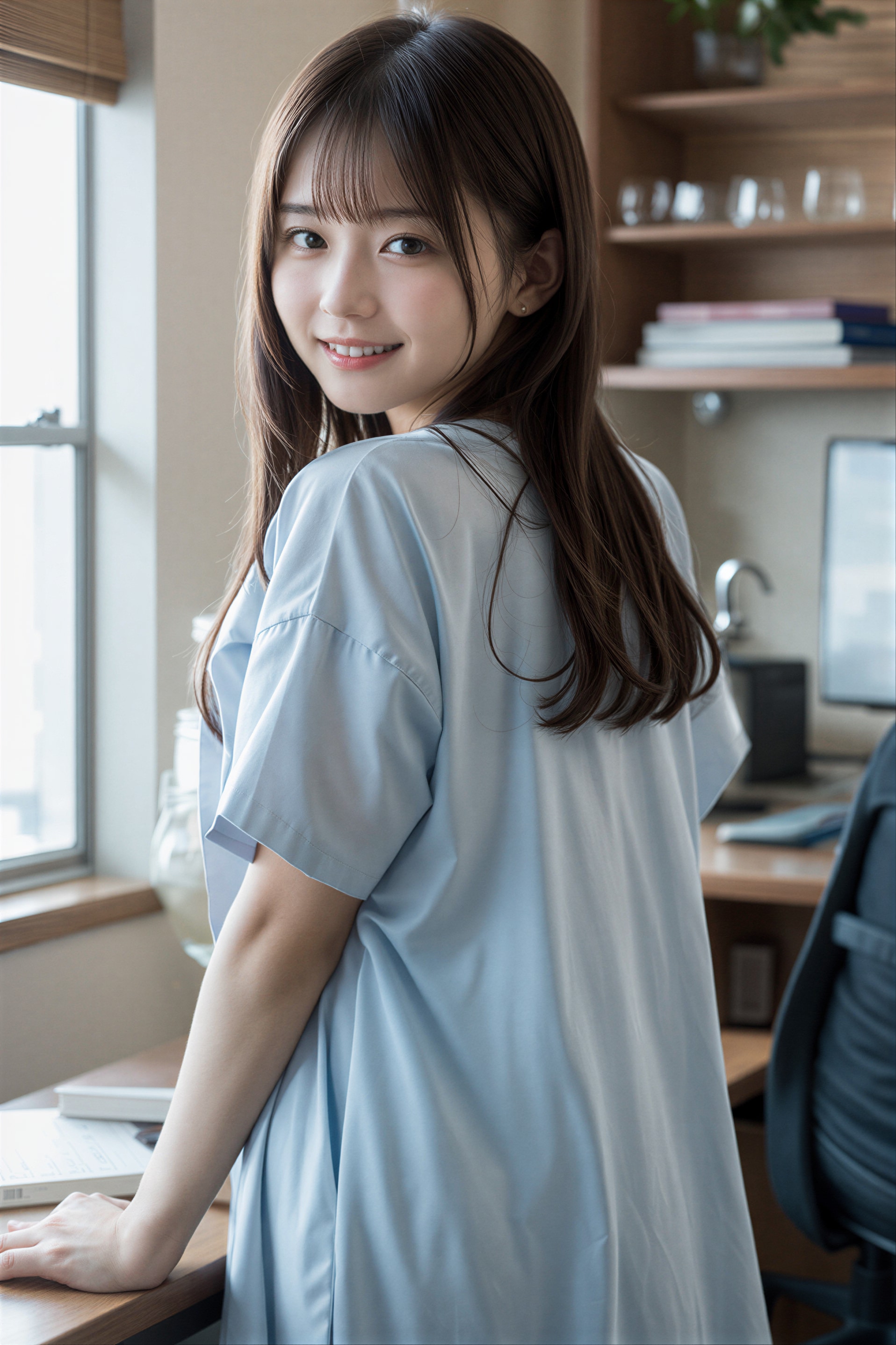 女性の後ろ姿