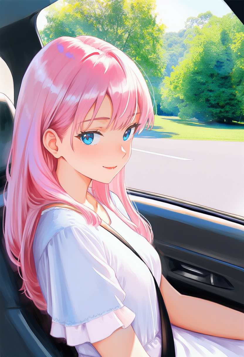 昼間ドライブ | の人気AIイラスト・グラビア