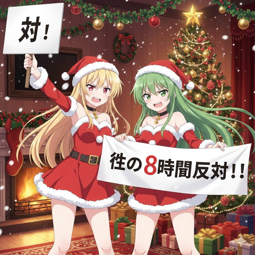 性の8時間反対！!