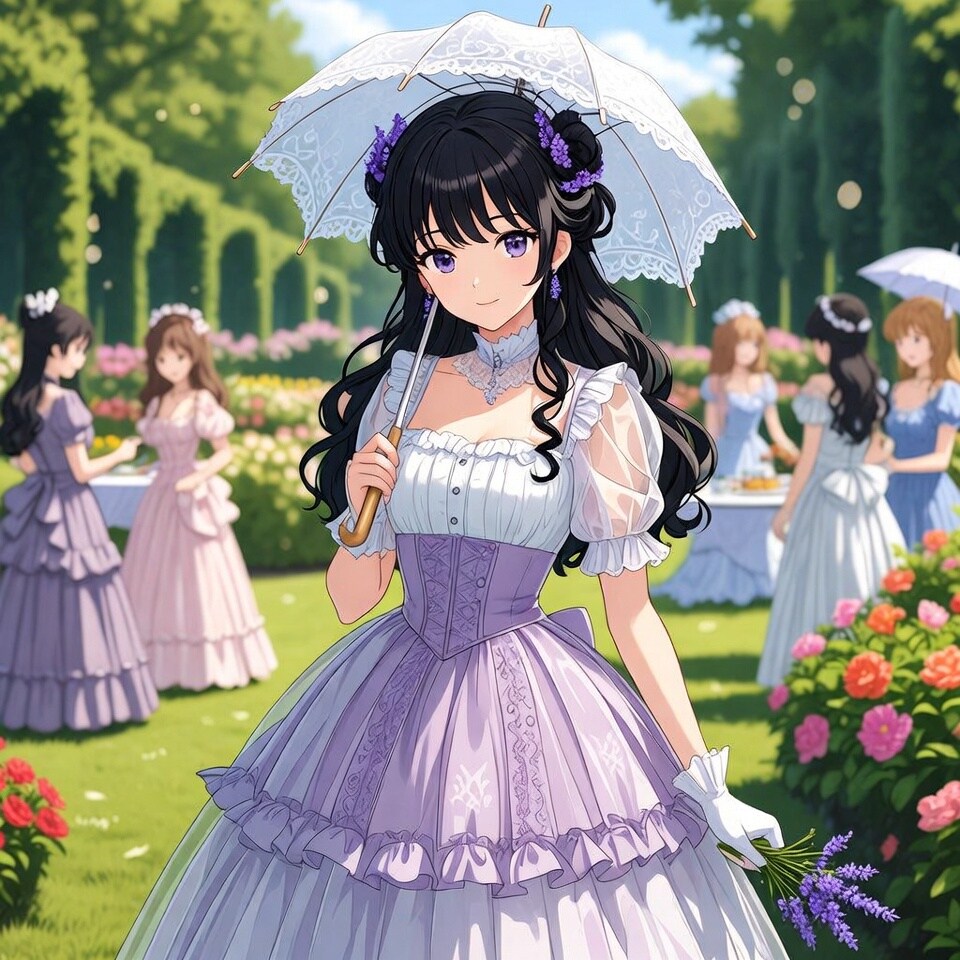 貴族令嬢（庭） | の人気AIイラスト・グラビア
