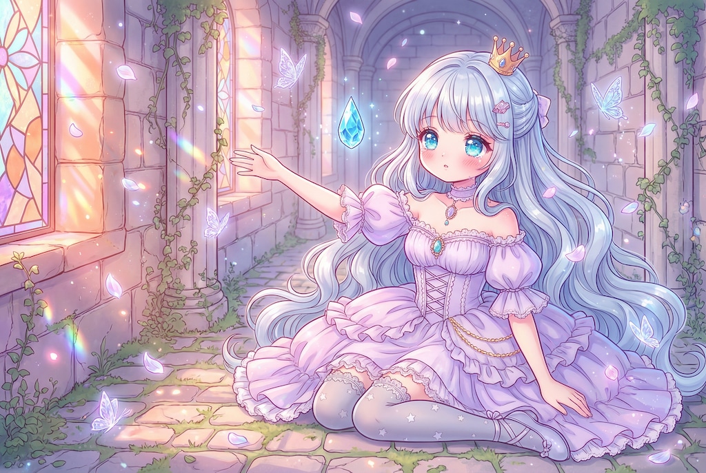 硝子の城に落ちる薄明の涙