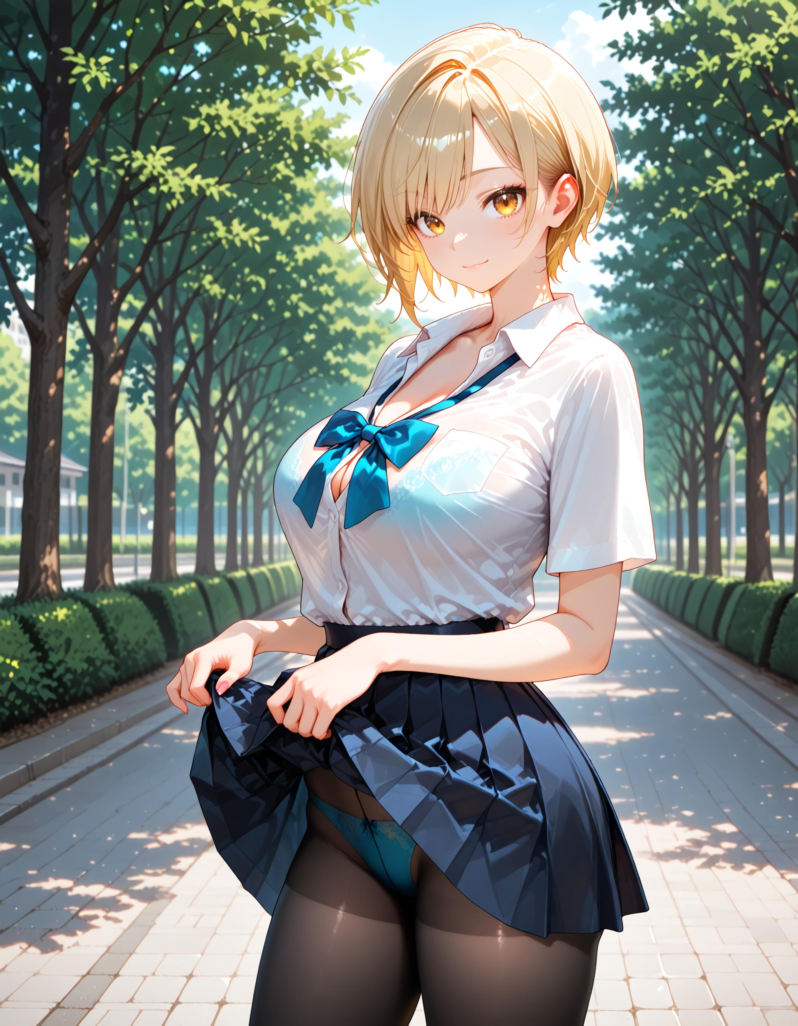 パンツを見せてくれる優しいギャル
