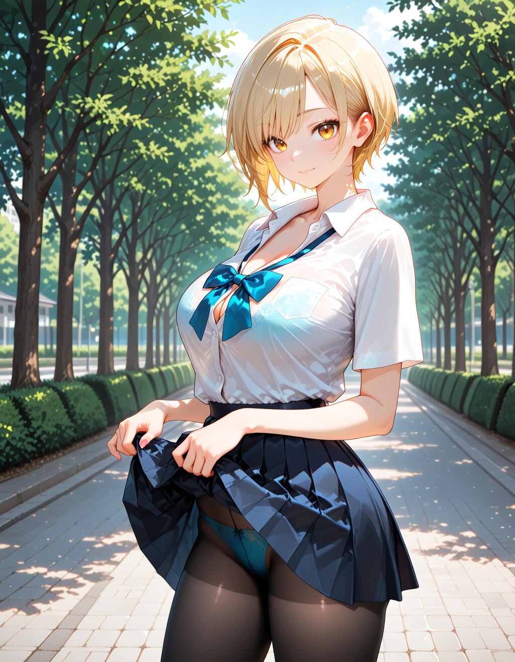パンツを見せてくれる優しいギャル
