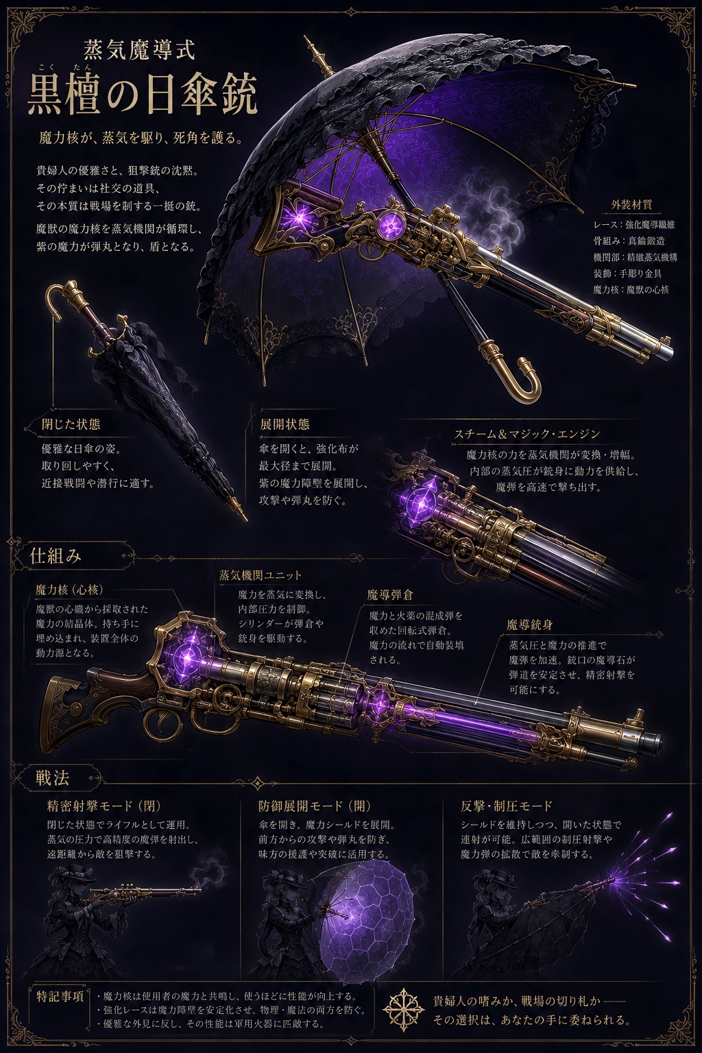 蒸気魔導式パラソル