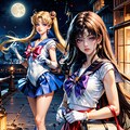 Dual Guardians - セーラームーンとセーラーマーズの美少女戦士を同時召喚 9枚目