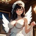 ドレスと天使の翼と女子高校生と 2枚目