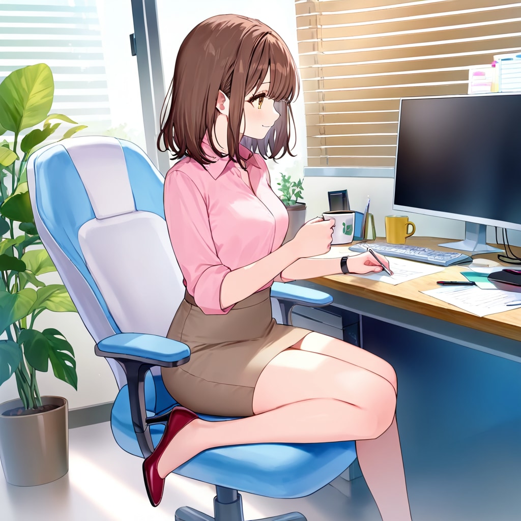気が抜けてる社会人お姉さん