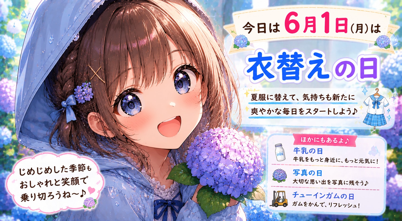 今日は何の日？（年月日固定）のテスト生成（ＡＩによる違いを比較）