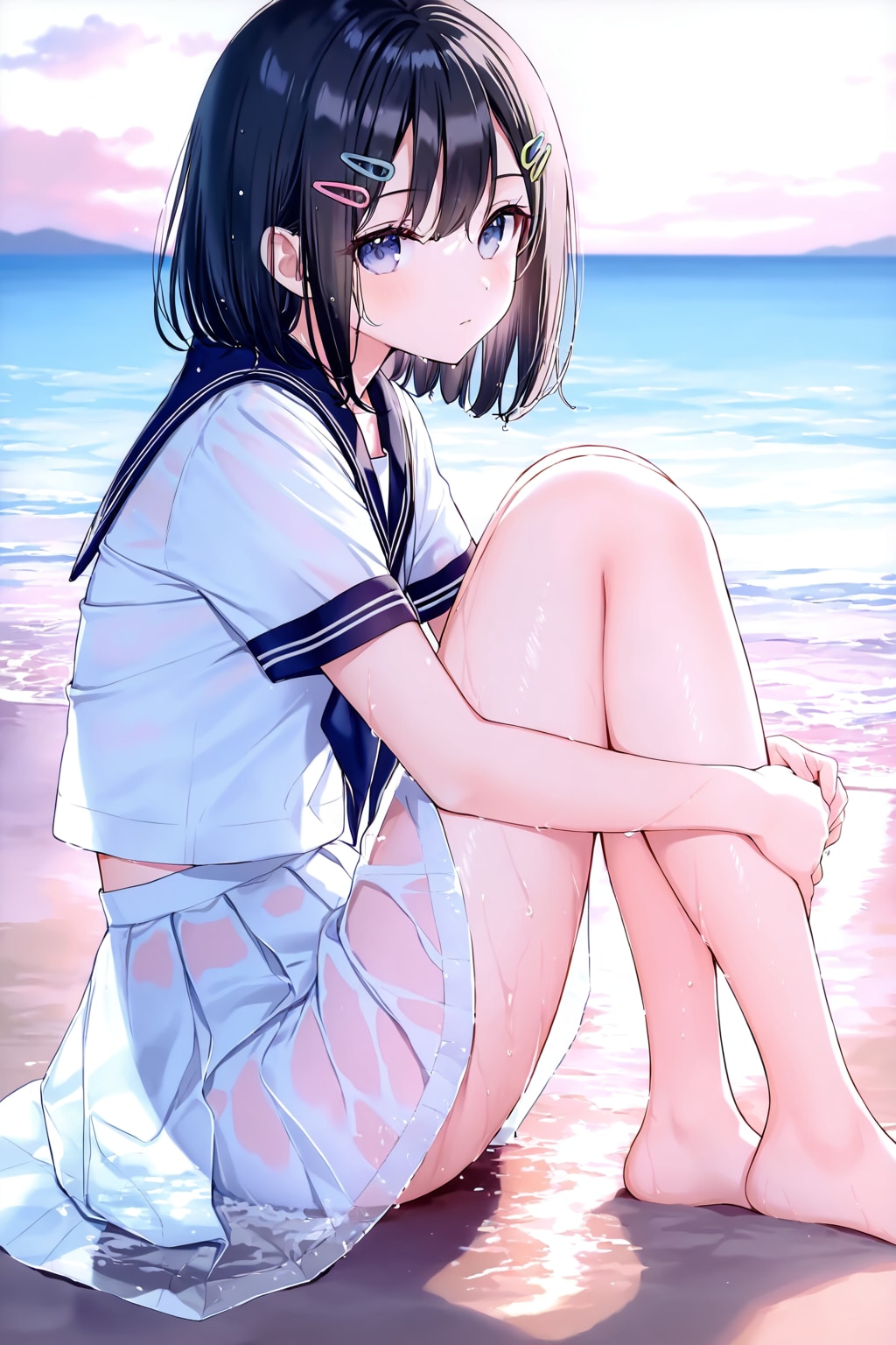 セーラー服と砂浜(LILAC)(7)