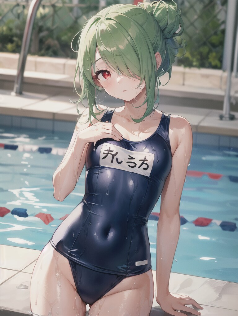 スク水翡翠ちゃん💚