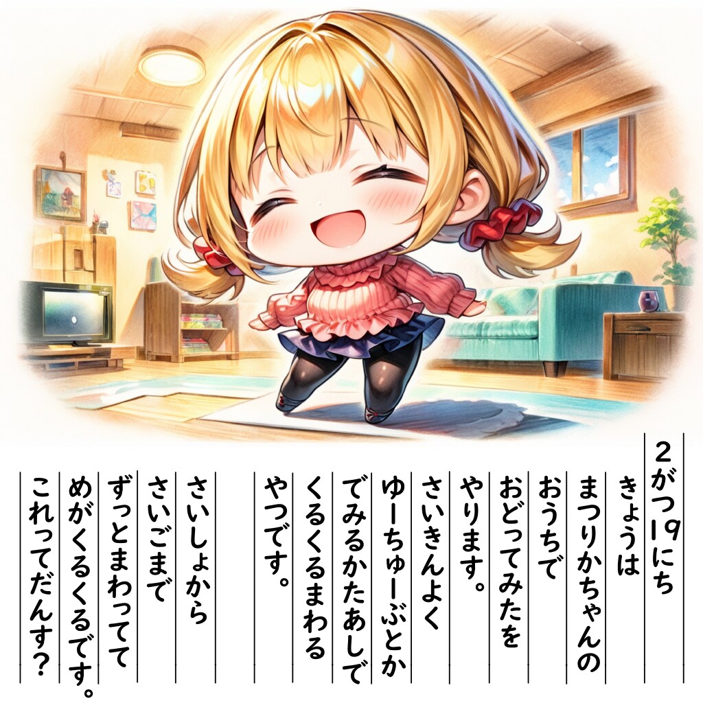 【絵日記】どーしてこんなめに、に、にっ