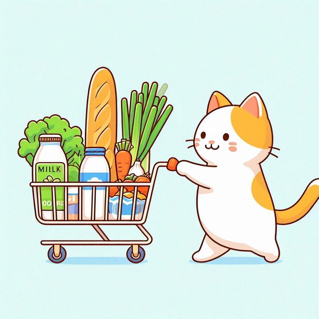 おかいものにゃんこ | の人気AIイラスト・グラビア