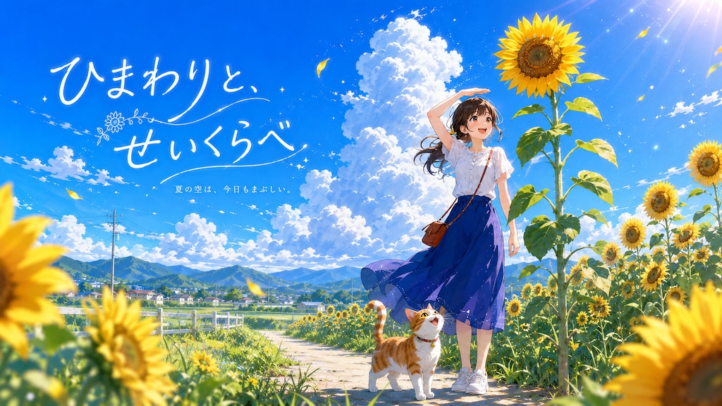 ひまわりと、せいくらべ