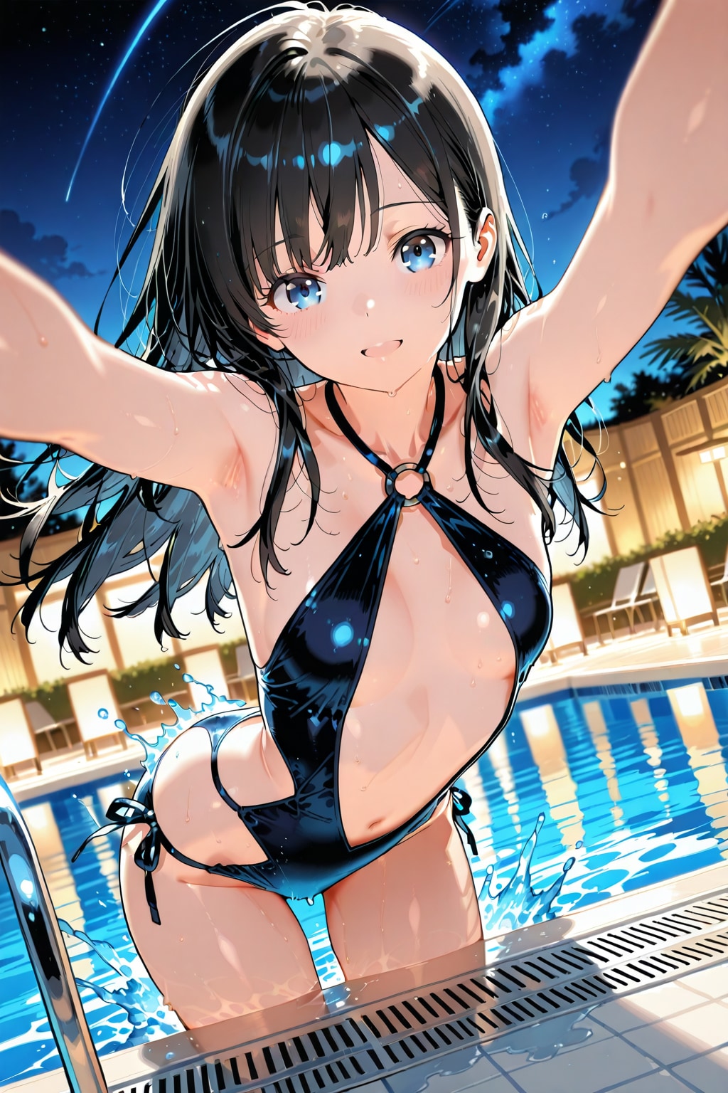 「ね、早く泳ご？」
