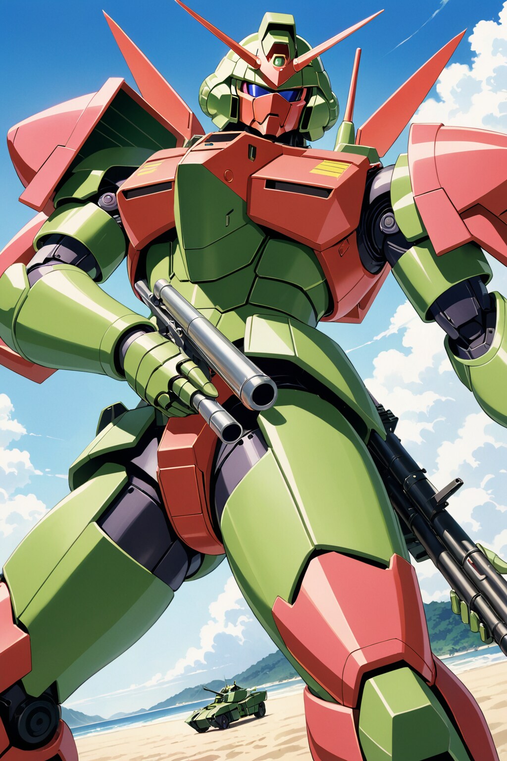 そういえば 昔作ったのは ガンダムとかで確か こんな感じで、これガンダムかザクなのか もうこれわかんねえな っていう感じのができたのを覚えてるもので、、 | の人気AIイラスト・グラビア