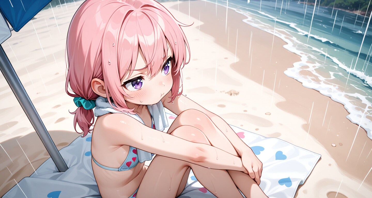 雨なんて聞いてないっ！