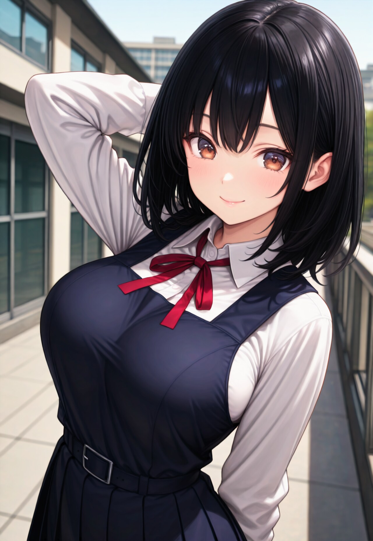 734（ジャンパースカートの制服）