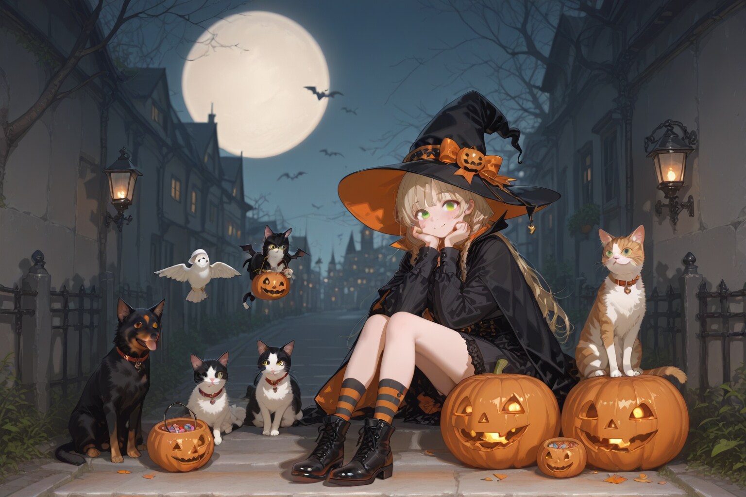 犬、猫、鳥、ハロウィン | の人気AIイラスト・グラビア