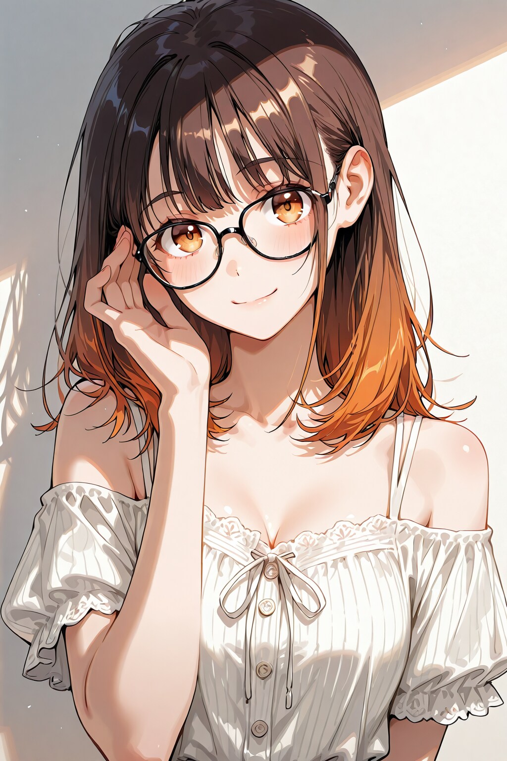 メガネ美少女