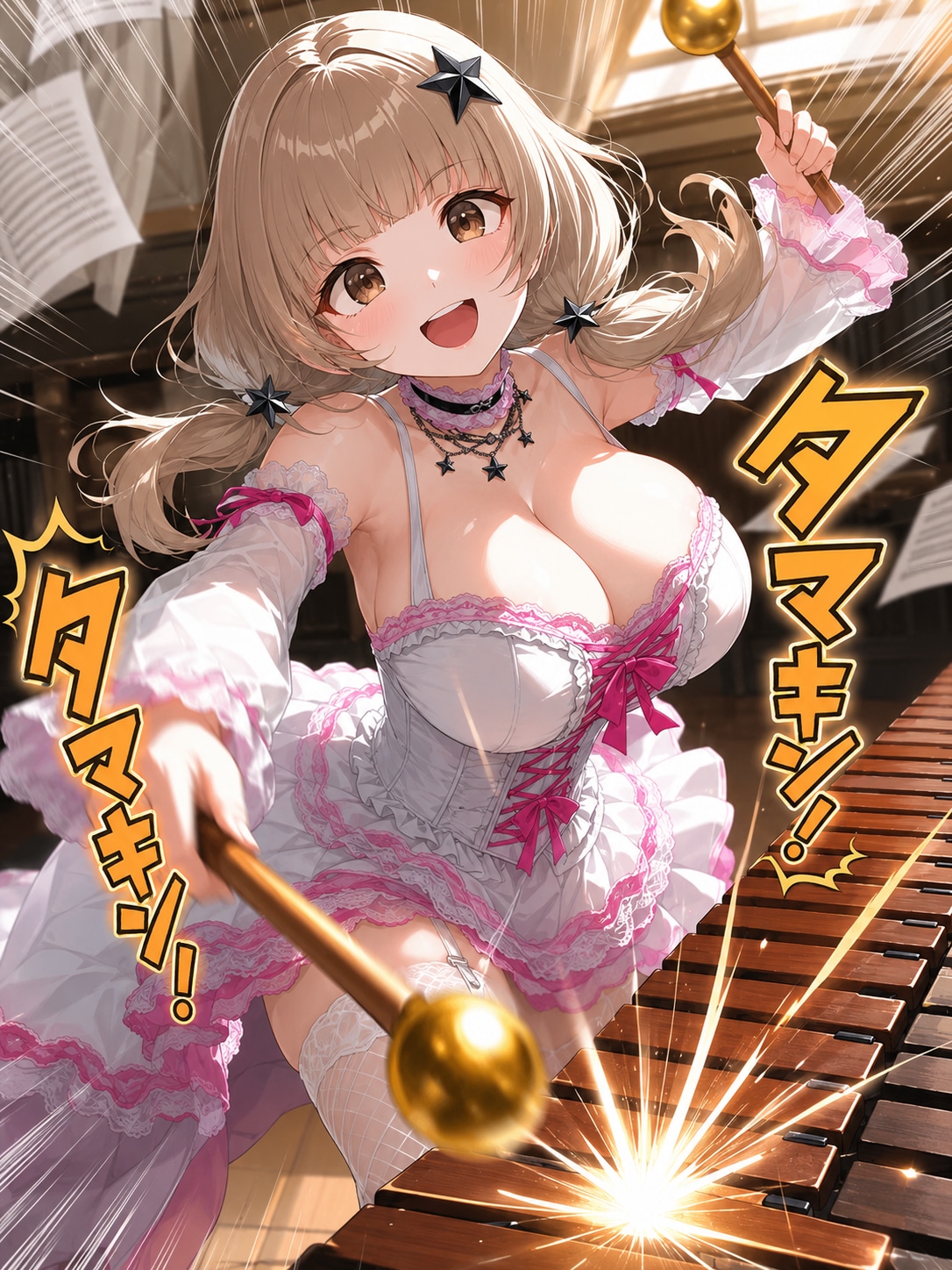 木琴タマを奏でる少女