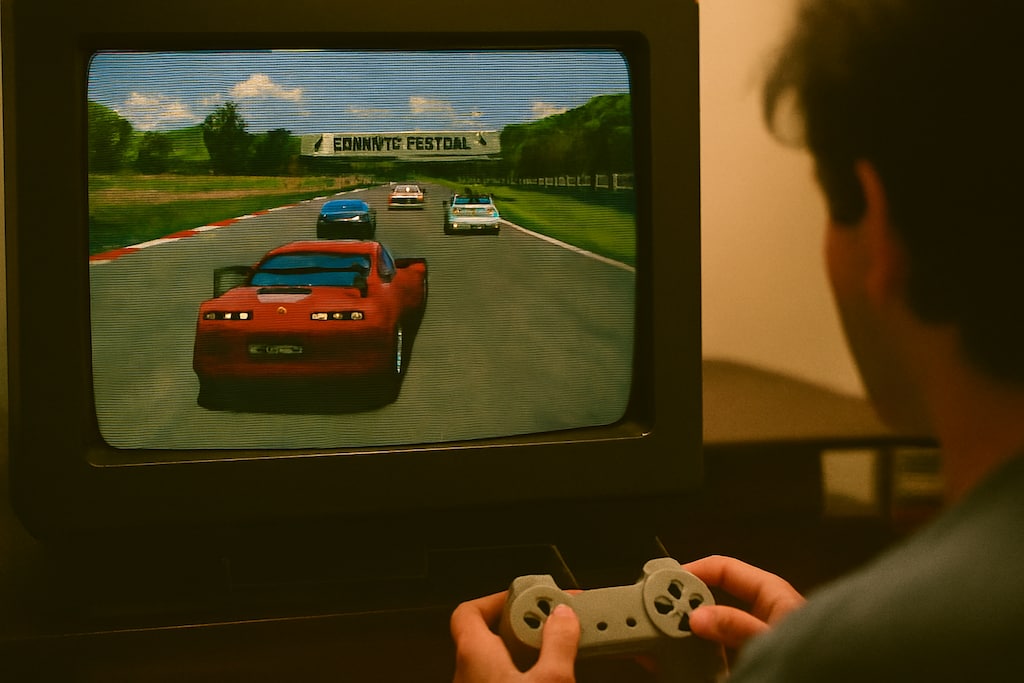 A masterpiece game where you can identify the car model just by its engine sound.