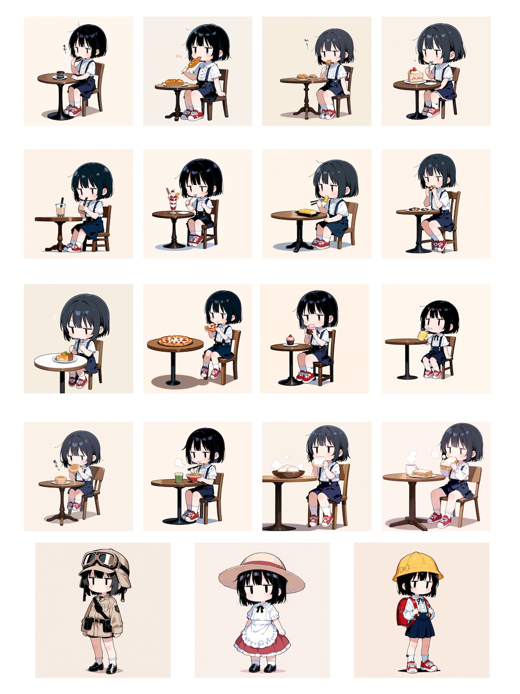 まつりのもぐもぐシール