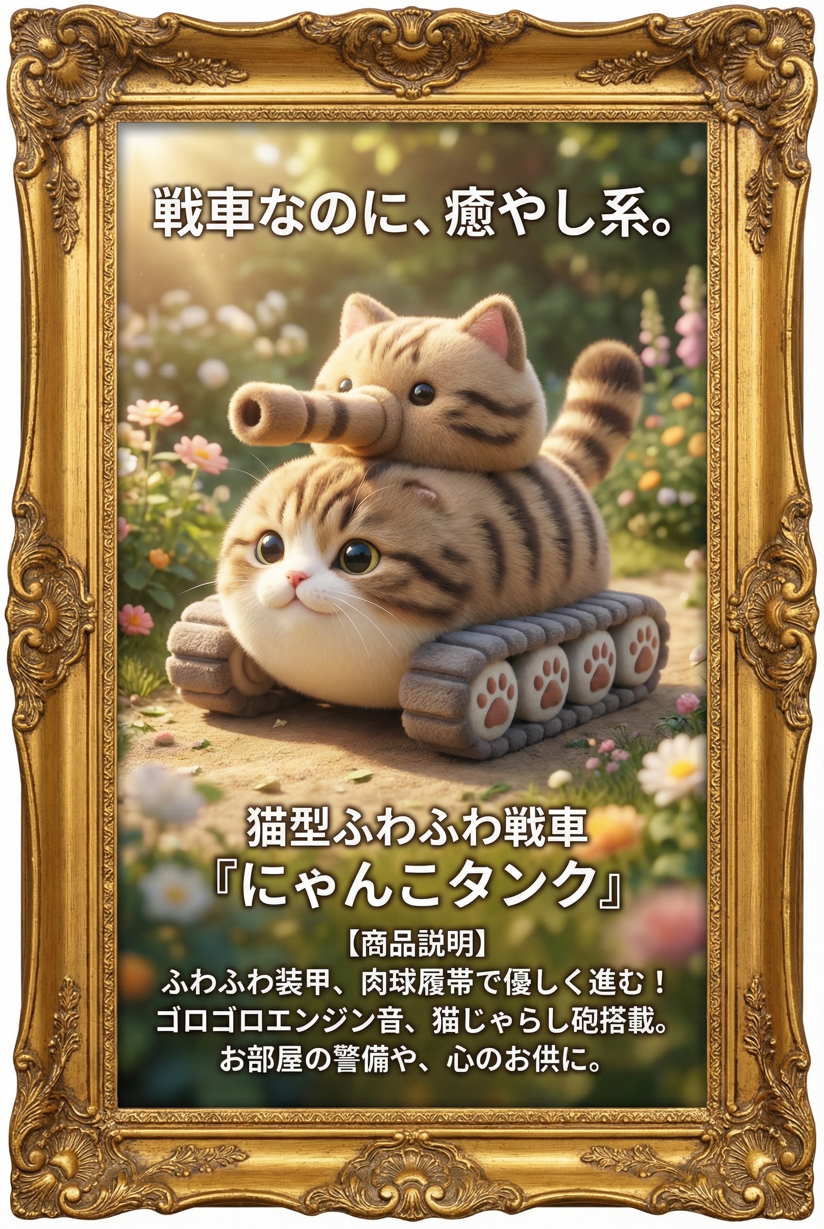 猫戦車　にゃんこタンク　広告 | の人気AIイラスト・グラビア