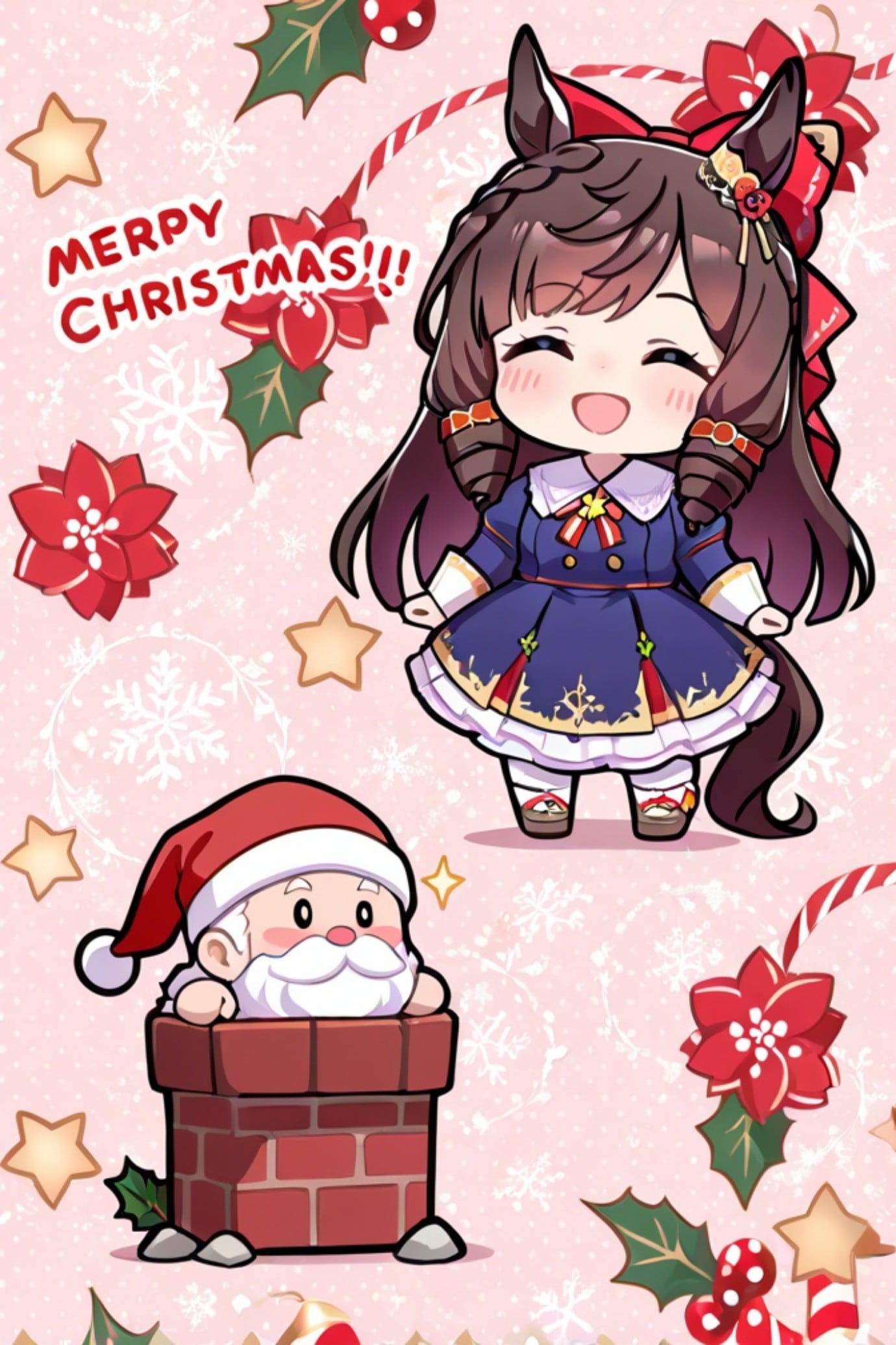 ルビーとサンタ | の人気AIイラスト・グラビア