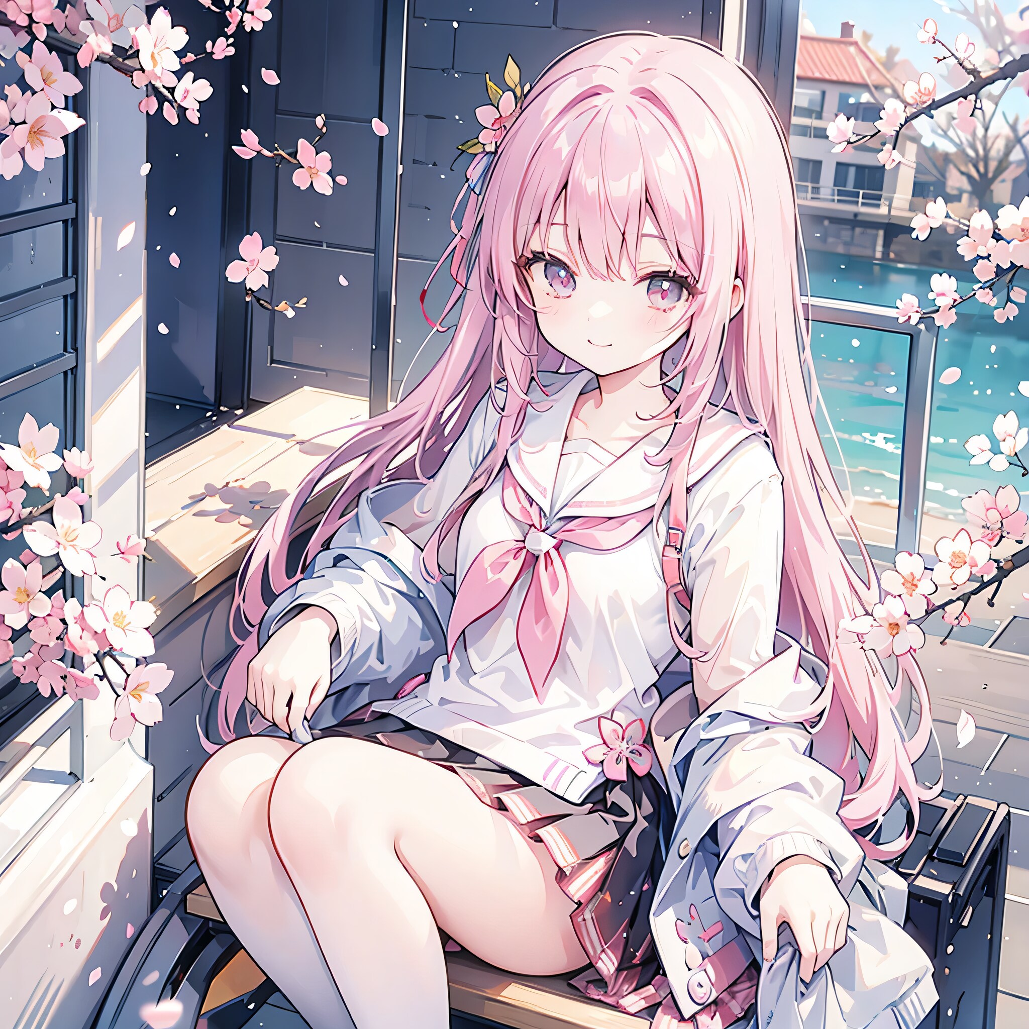 「花見楽しいね♡」
