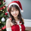 サンタのコスプレをしている先生 2 9枚目
