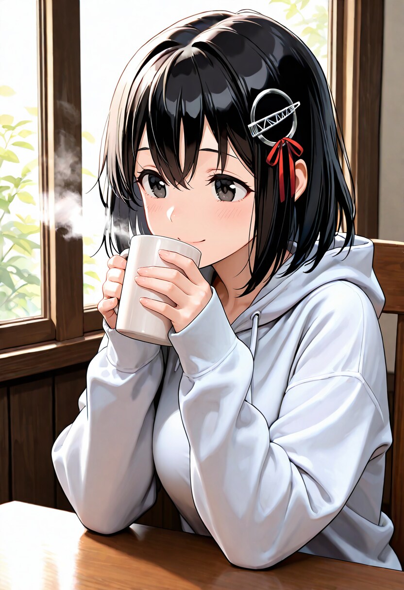 休日お茶タイムな羽黒さん
