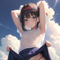 9/15 今日の嫁ちゃんR【夕焼けの海岸にて（日が沈まない星）】 11枚目