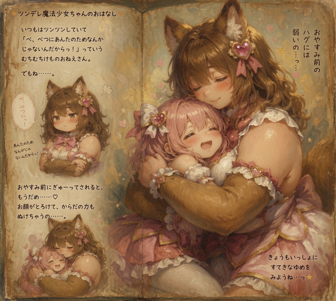 ハグに弱いツンデレ魔法少女ちゃん