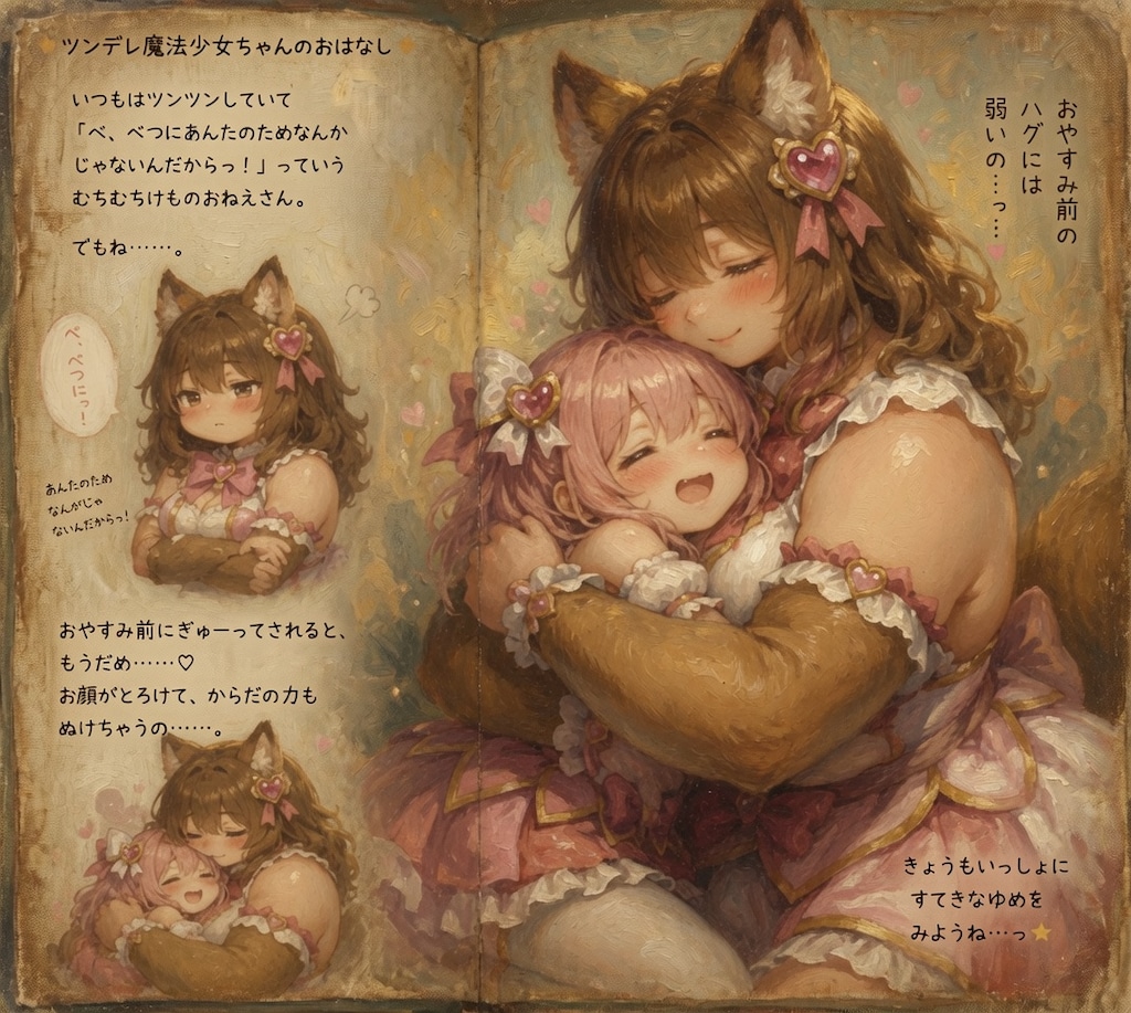 ハグに弱いツンデレ魔法少女ちゃん