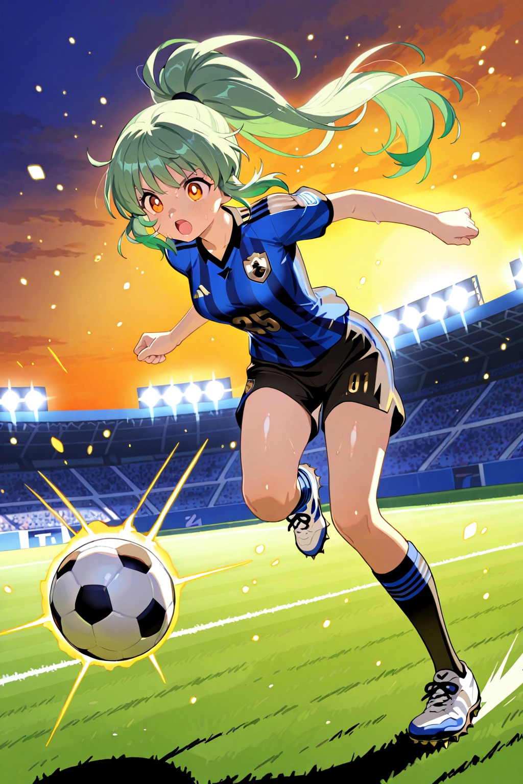 サッカー少女
