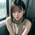 【12枚】電車に乗るお姉さん 6枚目